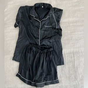 Short sleeve silk PJ set